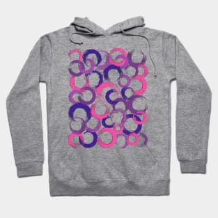 Vibrant Circle Design with Bold Paint Strokes Hoodie